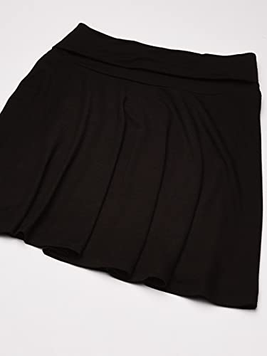 Amy Byer 2075A9P Girls' Size 7-16 Knit Skater Skirt With Foldover Waist thumb #2