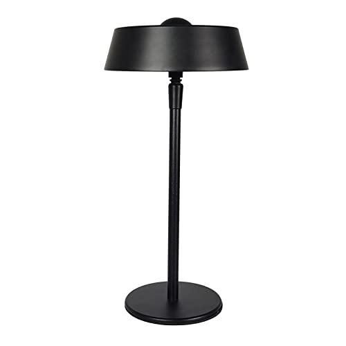 Lámpara de mesa LED portátil, sensor táctil de metal inalámbrico regulable lámpara de escritorio, 5200mAh luz nocturna con batería, para mesita de noche dormitorio estudio restaurante Cover