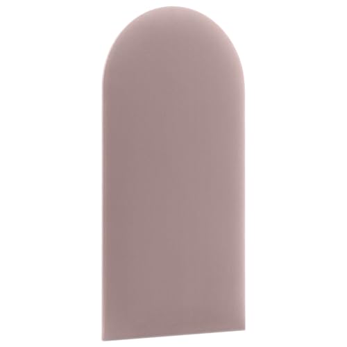 murando - Cabecero Tapizado Modular Acolchado Oval Terciopelo 60x30 cm - Paneles De Pared Decoración para Dormitorios Salón Habitación Infantil - Rosa