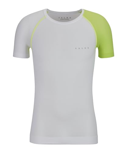 FALKE Herren Baselayer-Shirt Ultralight Cool M S/s Ts Funktionsmaterial schnelltrocknend 1 Stück, Weiß White 2860 Trend, M