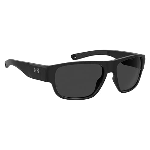 Image of UA Scorcher Sunglasess, Shiny Black Frame w / Gray Lenses
