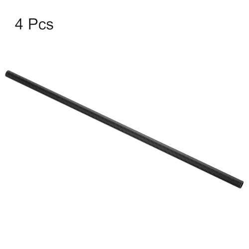 QUARKZMAN 4 Stück Carbon Fiber Tube 12 x 14 x 500mm Matte Surface Rod 3K Roll Wrapped Pure Carbon Round Tubing für RC Airplane Multicopter