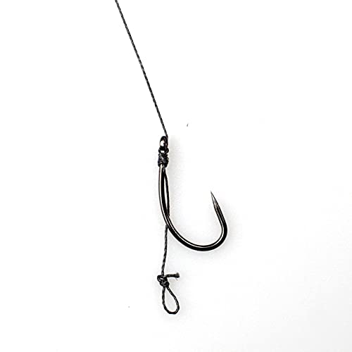 suaywo 12 Stück 6#/8#/10# Schnur Angelhaken Boilie Rig Karpfen Vorfach Geflochtene Haken zum Karpfen Vorfachtakelung… – Bild 8