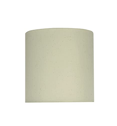 Image of Aspen Creative 58303A, Drum Uno Lamp Shade, Off White, 8 inch Top x 8 inch Bottom x 8 inch Height, Slip UNO 36mm