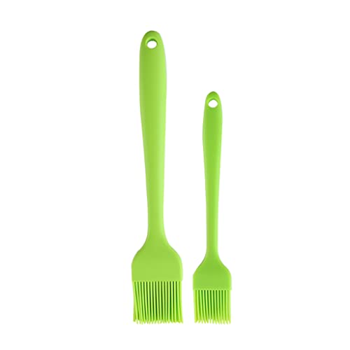 Lot de 2/3 grattoirs en silicone - Pinceau à huile - Pour gâteau, crème - Brosse à pâtisserie résistante à la chaleur - Pour barbecue - Outils de cuisine