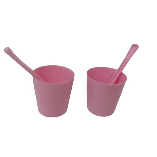 Kit 30 Copinhos Para Doces Brigadeiro 25 ml + 30 Mini Colheres Festa (ROSA BEBÊ)