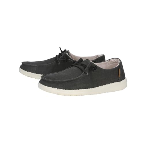 Image of HEYDUDE Women's Wendy Chambray | Women's Shoes | Women's Lace Up Loafers | Comfortable & Light-Weight