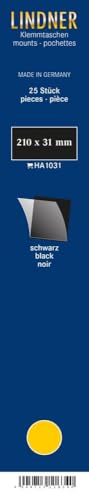 LINDNER Das Original Sortimento Strisce, 210 x 31 mm, Nero, 25 Pezzo