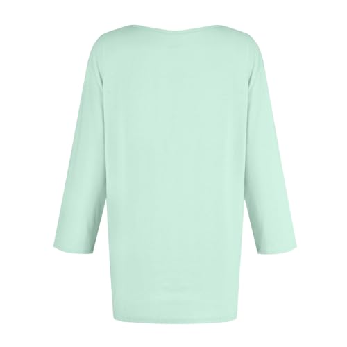 34-Length-Sleeve-Womens-Tops-Casual-Loose-Fit-Crewneck-T-Shirts-Cute-Solid-Summer-Tops-2024