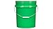 House Naturals 5 Gallon Food Grade Plastic Bucket with Air Tight Screw on Lid Made in USA Container (Green Bucket with Green Lid)
