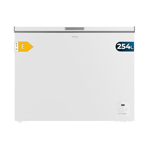 Cecotec Congelatore a Pozzo 254 L Bolero CoolMarket Chest 254 White E. 254L, Orizzontale, Inverter...