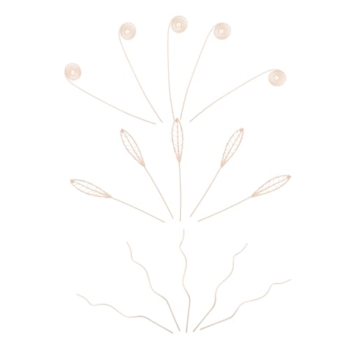 VILLCASE 20 Piezas Unidades Palitos Difusores de Ratán Natural Ondulado con Diseño Floral Sticks para Esencias Aromáticas Mejora Aire Hogar Oficina Baño y SPA