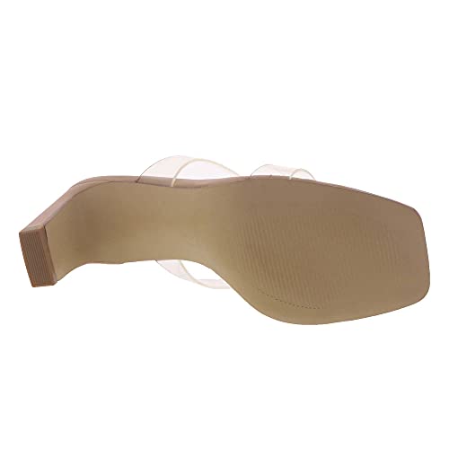 Chinese Laundry Women's Yanti Vinyl Heeled Sandal, Clear, 7.5 #TOP2