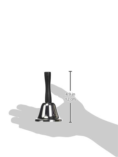 Hygloss Products Sino de mão clássico prateado – Metal durável com acabamento cromado – Cabo de made