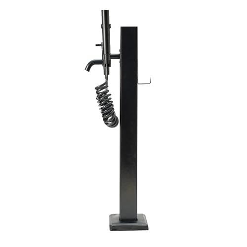 Fuente de jardín Cuadrada Vertical de Acero Inoxidable 304 - Dispensador de Agua Decorativo Tipo Columna para riego Exterior y Lavado de Autos (94,5 x 12,7 x 12,7 cm) - Diseño Moderno