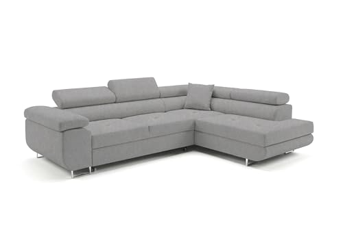 Ecksofa mit Schlaffunktion PASTI L-Form, Sofa Couch mit Bettkasten, 3-Sitzer Eckcouch, Schlafsofa fâ€¦ – Miniatur