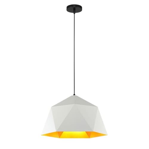 Suspension moderne en métal jaune style danois industriel pour votre salle à manger