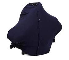 Miniatura 8 de Funda de lactancia para lactancia materna, toldo para asiento de automóvil infantil, estilo poncho con botones a presión, manta suave para bebé