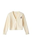 134 cardigan road leeds mit Ausschnitt in V-Form s.Oliver Junior Girl\'s Strickjacke, White, 128-134