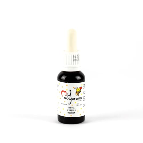 Tintura de Propóleo Ecológica, 20 ml, Bote con Dosificador de Gotas