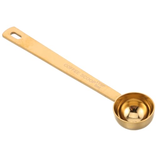 SHINEOFI Cucchiaio Dosatore per Caffè e Tè in Acciaio Inox 304, Manico con Scala Graduata da 5 Ml, Misurino per Polvere di Latte e Frutta, Utensile da Cucina Multifunzionale per Uso