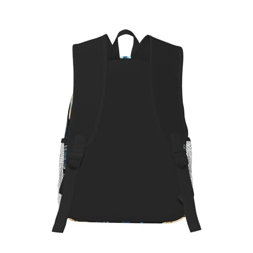 BREAUX Art Blue Dragonfly Print Lightweight And Comfortable Duffel Bag, Casual Daypack, Multipurpose Backpack3