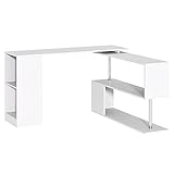 SALVASPAZIO: Questa scrivania angolare ha un design moderno e semplice. La forma a L è ideale per l'uso in spazi limitati.
