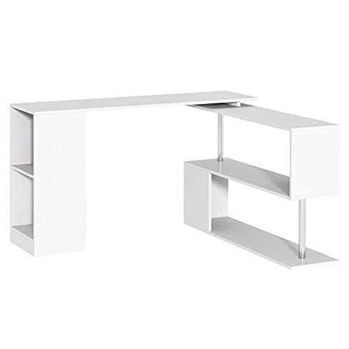 SALVASPAZIO: Questa scrivania angolare ha un design moderno e semplice. La forma a L è ideale per l'uso in spazi limitati.