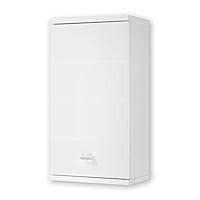 Mobile Bagno Con Specchio E Luci LED - Stella Trading 80 Cm, Bianco Moderno - Foto 10