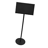 Exhibición versátil: ideal para restaurantes buffet, este soporte de exhibición de letreros le permite exhibir los elementos del menú de manera clara y atractiva, mejorando la experiencia gastronómica, porta números de mesa altos, porta números de mesa