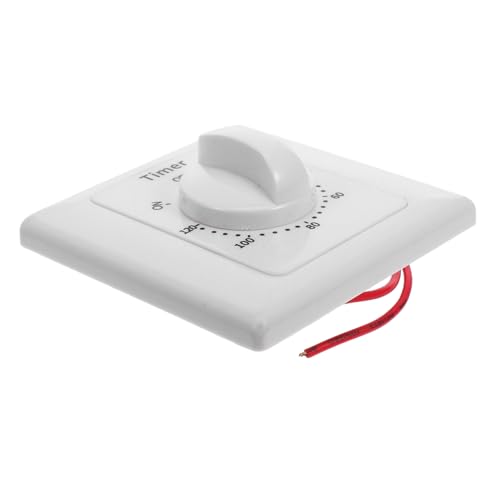 HOMSFOU Temporizadores De Interruptor De Control De Tiempo Para Enchufes Eléctricos Temporizador Mecánico De Interior Temporizadores De Lámpara De Cuenta Regresiva Temporizador De Enchufe