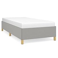 vidaXL Bedframe stof donkergrijs 140x200 cm, bed, ledikant, tweepersoonsbed, slaapmeubel, bedbodem, bedden, slaapmeubels, slaapmeubelen, ledikanten