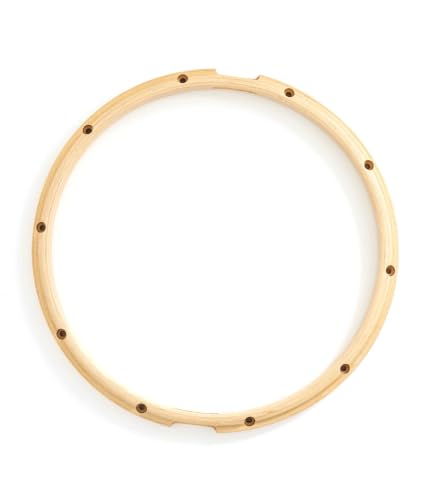 Gibraltar 14' 10-Lug Snare Side Drum Hoop, All Maple Wood Construction with Contoured Design, Adds...