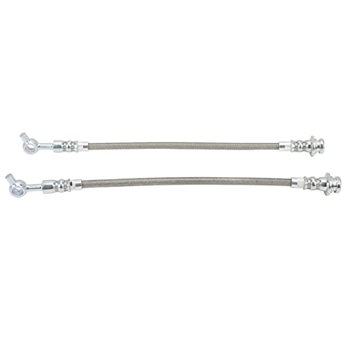 Conjunto de mangueira de freio para mangueira, resistente à abrasão, 2 peças, linha de freio hidrául