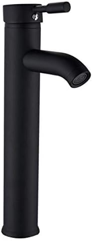 Robinet de lavabo noir mat en laiton haut de gamme pour vasque