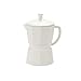 Balvi Mug Moka Color Blanco Mate Taza Grande con Tapa En Forma de cafetera Italiana 350 ml Cerámica 1