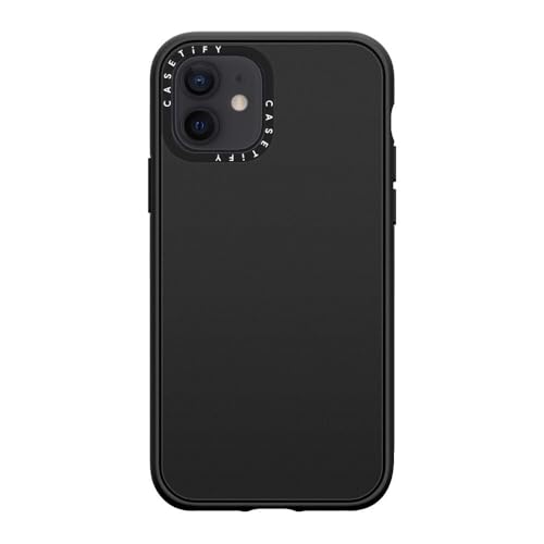 Image of CASETiFY for iPhone 12 Case - Impact Compatible with MagSafe Matte Black
