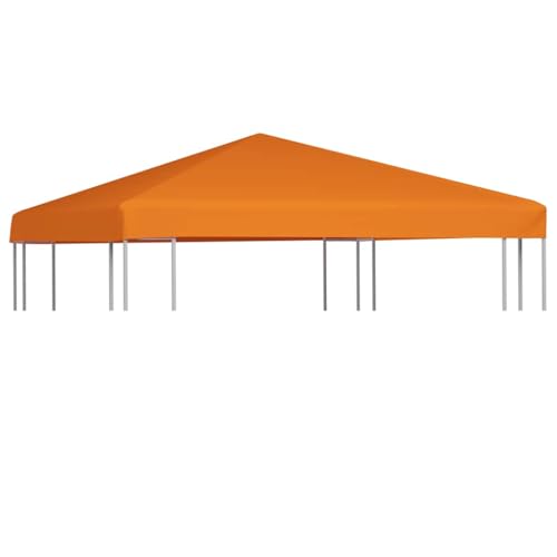 vidaXL Pavillon Abdeckung 310 g/m² 3x3m Orange Ersatzdach Partyzelt Plane