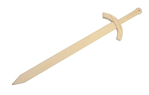MegaCrea DIY Épée en Bois pour Enfant 54 x 13,5 x 2 cm Cover