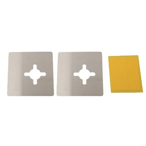 HomeVortex 2 placas de reparación de pomos de puerta de acero inoxidable, cubierta de bloqueo circular para agujeros sueltos, acabado suave resistente a la corrosión, instala relleno de huecos para