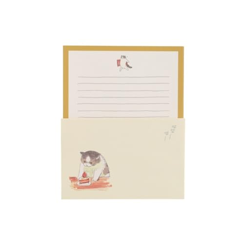 Overglad 三毛猫モブは猫缶を稼ぎたい Mobu's Diary レターセット Cake MBB-040