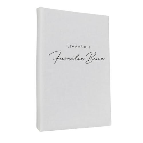 Hochzeitideal Stammbuch der Familie Nr. 311 inkl. Personalisierung (Weiß, klassisch)