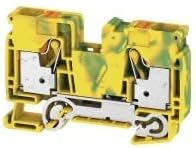 Weidmüller Borne de protection A2C 16 PE 2494010000 - Vert, jaune - 20 pièces