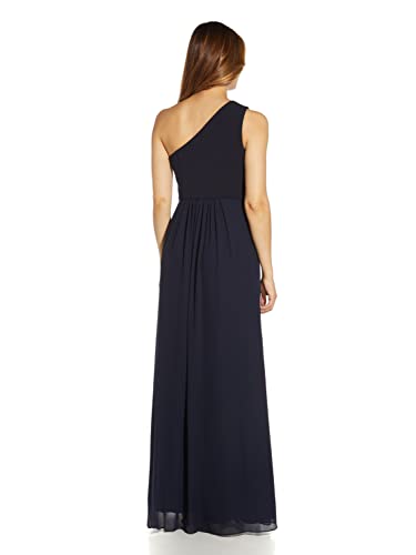 Image of Adrianna Papell One Shoulder Chiffon Gown
