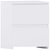 Vida Designs Denver - Comodino grande con 2 cassetti, per camera da letto, moderno, 48 x 39,5 x 39,5 cm (altezza x larghezza x profondità) (bianco) #2