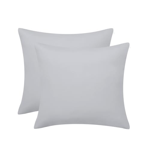 Tifschlaf Kissenbezug 2er Set - Kopfkissenbezug mit Reißverschluss aus Mikrofaser Weich, Pillow Case