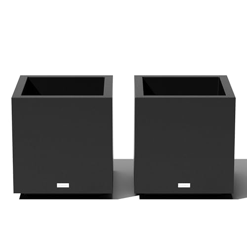Image of Veradek Block Series Cube Planter - Square Outdoor Planter