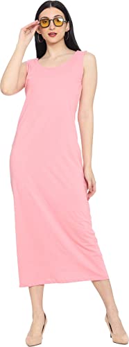Image of ROARERS Women Maxi Length Sleeveless Cotton Black Dress