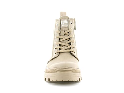 Image of Palladium Women's Pallabase Twill Canvas Combat Ankle Boots | Casual Boots