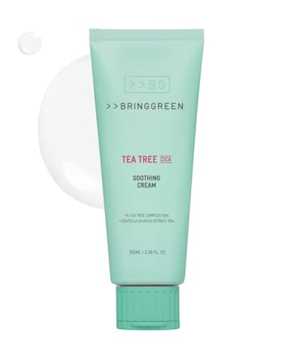 BRING GREEN Tea Tree Cica Soothing Cream Plus 100ml Korean Skin c...